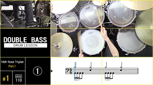 ドラム演奏動画の複数アングルによる画面構成の解説