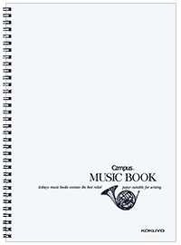 コクヨ キャンパスノート 音楽帳 ツインリングとじ A4 五線譜